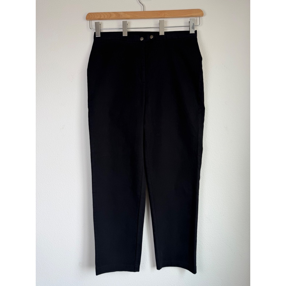 NWT Lauren Ralph Lauren Women Cotton Stretch Straight Jeans 14W Black High Rise